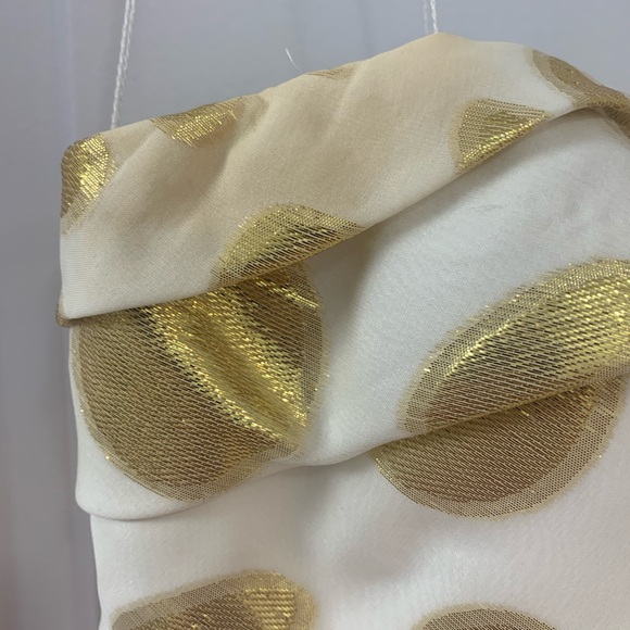 Aidan Mattox Strapless Gold Bubble Dress - Picture 7 of 9